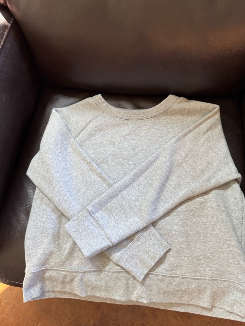 Athleta Light Gray Crewneck Sweatshirt